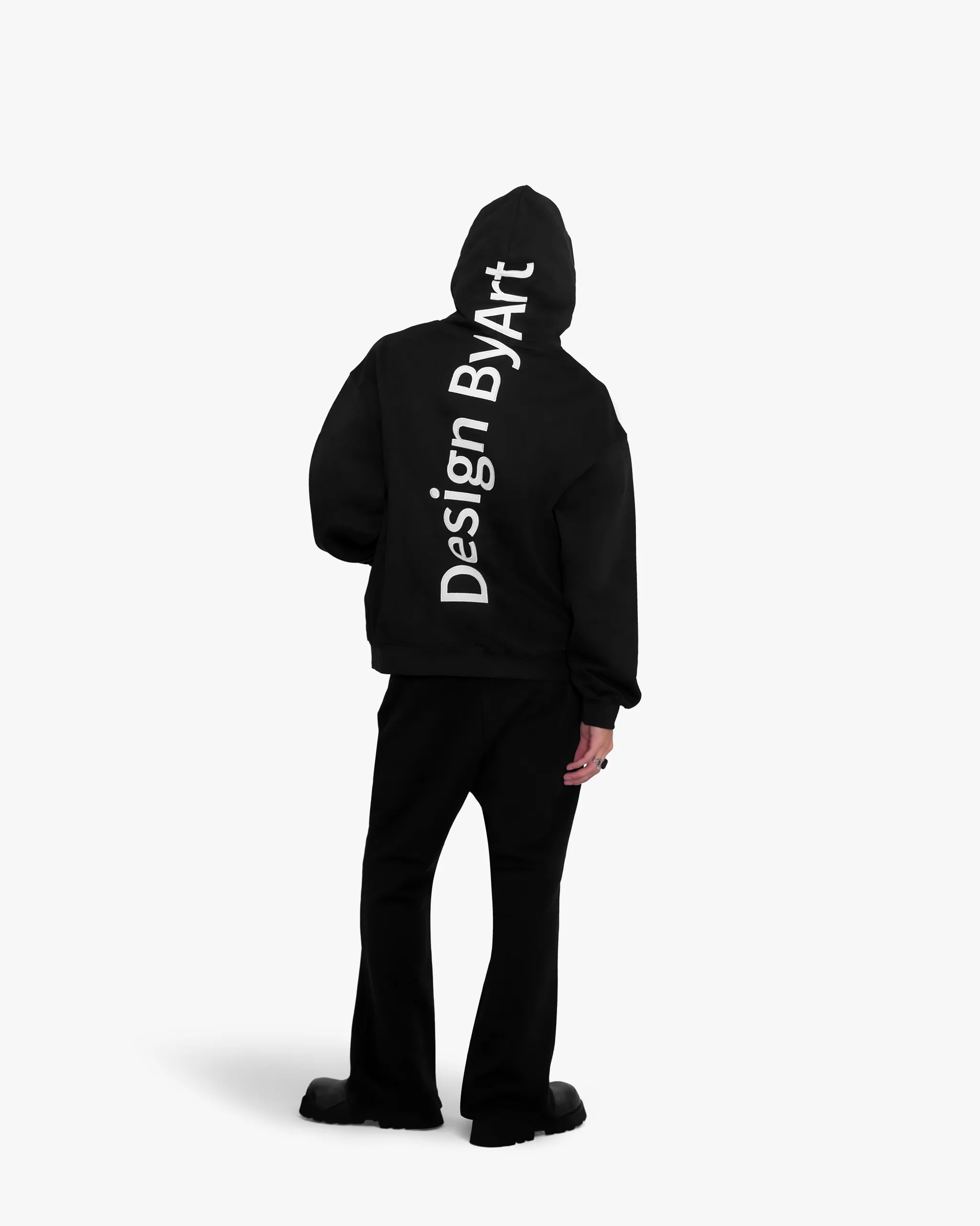 "Design By Art" SUÉDÉ APPLIQUÉ HOODIE