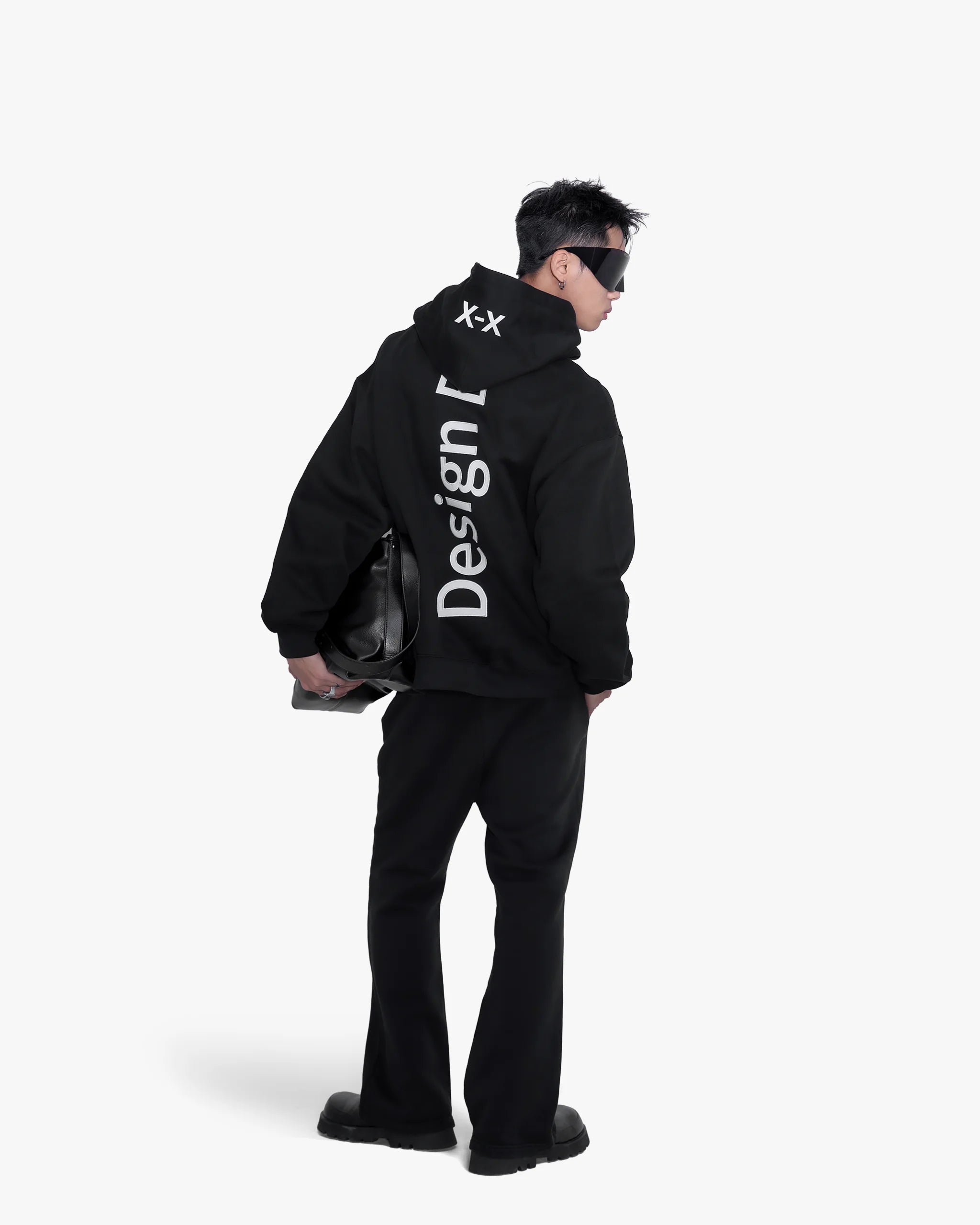 "Design By Art" SUÉDÉ APPLIQUÉ HOODIE