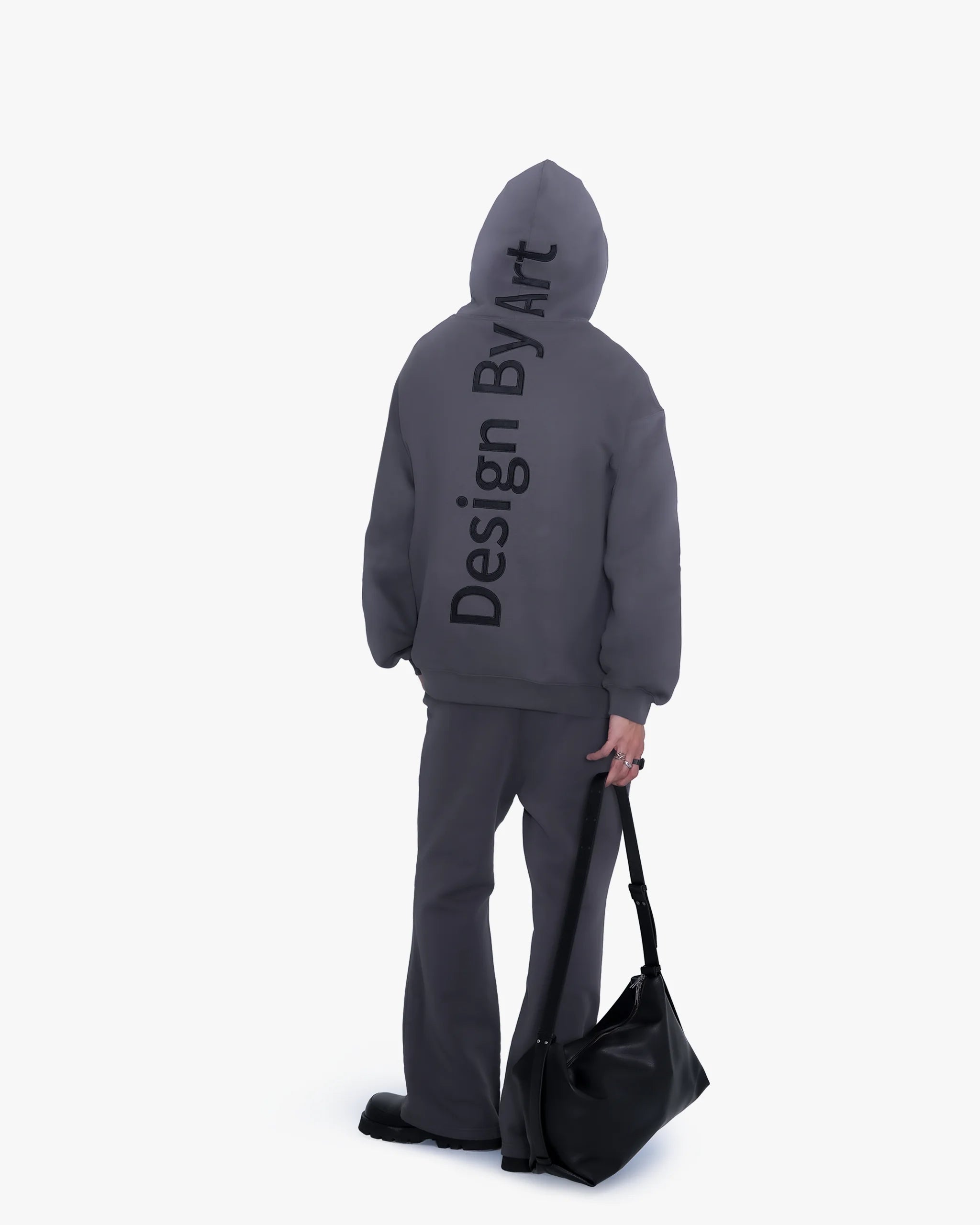 "Design By Art" SUÉDÉ APPLIQUÉ HOODIE